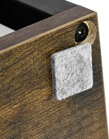 Outsunny Rustykalny stojak na kwiaty z 4 poziomami, 40 cm x 40 cm x 81 cm, Brązowy