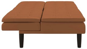 Koniakowa rozkładana sofa z imitacji skóry 191 cm Maine – Støraa