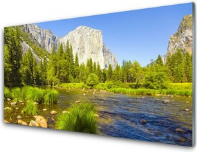 Panel Szklany Alpejska Sielanka nad Wodą