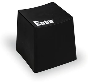 Taboret plastikowy BUTTON, czarny