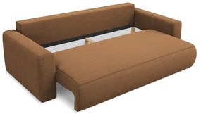 Rozkładana/ze schowkiem sofa w kolorze terakoty 238 cm Kapua – Makamii