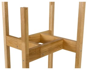 Wieszak stojący z litego drewna dębowego Woodman Hilbert