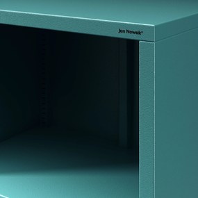 Regał na książki MARIO, 500 x 1800 x 350 mm, Modern: morski