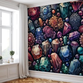 Fototapeta - Kwiatowe diamenty (196x136 cm)