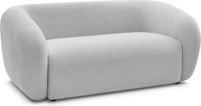 Jasnoszara sofa z tkaniny szenilowej 160 cm Celine – Bobochic Paris