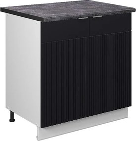 Szafka pod zlew czarne paski 80x60x82 fame-line