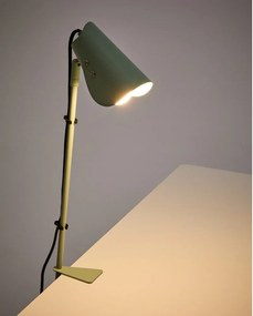 Zielona metalowa lampa stołowa z klipsem (wysokość 51 cm) Jula – Kave Home