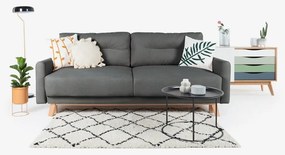 Ciemnoszara sofa rozkładana Bonami Selection Pop