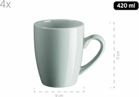 Mäser Zestaw naczyń stołowych 16 szt. PASTEL SELECTION – mentolowy