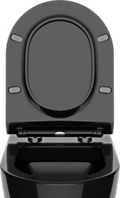 Płaska pokrywa toalety z miękkim zamknięciem