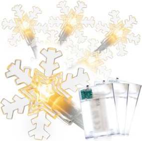 Oświetlenie dekoracyjne - Płatki, 20 diod LED, ciepła biel