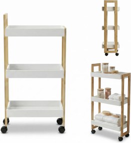 Wąski regał na kółkach ASEM, 80 cm