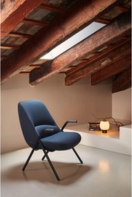 Ciemnoniebieski fotel Teulat Dins, wys. 90 cm