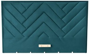 Ciemnozielony pikowany zagłówek do łóżka K2-Z45