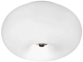 Biała lampa sufitowa ze szklanym kloszem OPTICA – EGLO