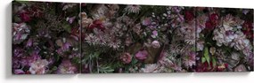 Obraz - Ściana kwiatowa (170x50 cm)