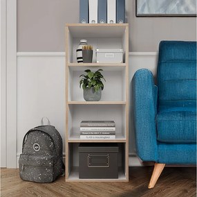 Regał na książki biały 40x30x100 tetrix