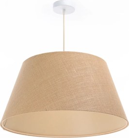 Lampa wisząca ze stożkowym abażurem wykonanym z juty MILA