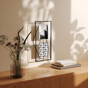 Czarna metalowa ramka stojąca/ścienna 48x23 cm Prisma – Umbra