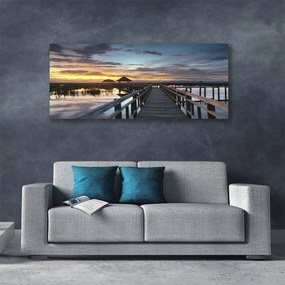 Obraz na płótnie Monumentalny Most nad Rzeką