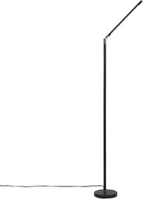 Nowoczesna lampa stojąca czarna w komplecie z diodą LED i ściemniaczem dotykowym - Berdien