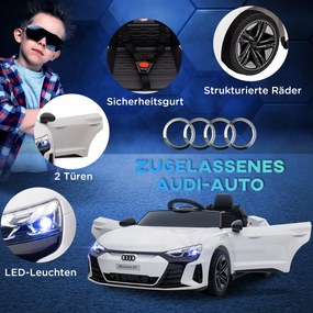 HOMCOM Auto Elektryczne dla Dzieci Biały Pojazd z Pilotem Bezpieczny i Zabawny | Aosom PL