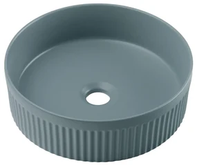 COMAD BEYOND 2 OLIVER ZIELONY ( E-6565 )-Umywalka nablatowa BEYOND śr. 36 cm zielona
