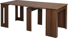 HOMCOM Stół rozkładany do jadalni nowoczesny stół kuchenny 180x85x75 cm kolor brązowy | Aosom PL