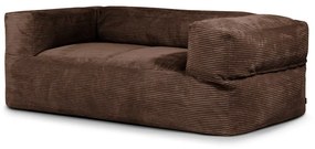 Ciemnobrązowy sztruksowy worek do siedzenia Sofa MooG – SLOWDOWN
