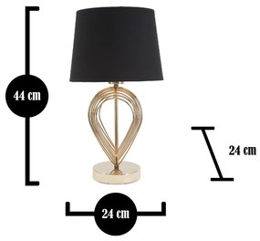 Lampa stołowa ze złotym zdobieniem MAXT