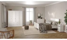 Biała niska komoda 96x87 cm Paris – Tvilum