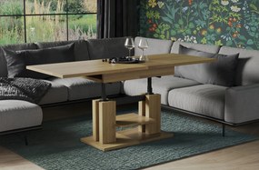 Ława rozkładana podnoszona ISO 110(170)x65 dąb natura ENDO