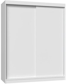 Garderoba biała z przesuwnymi drzwiami 160 cm C6-M60