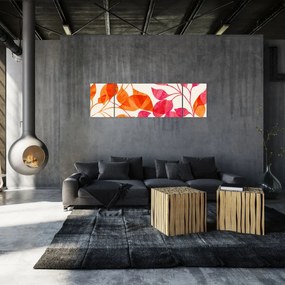 Obraz - Liście pomarańczy (170x50 cm)