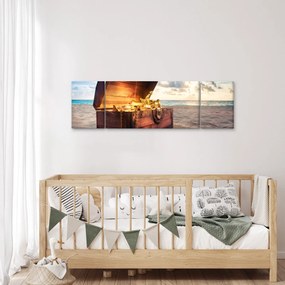 Obraz - Skarb na plaży (170x50 cm)