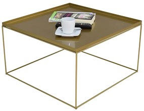 Złoty stolik kawowy w stylu glamour - Gondiko 3X
