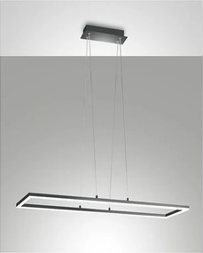 Lampa sufitowa LED Bard 52W antracytowa 3394-45-282 Fabas Luce
