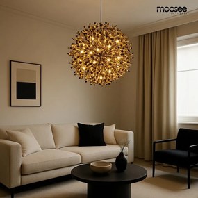 Designerska lampa wisząca Monete 65, złota