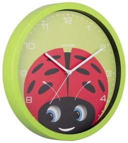 Zegar dziecięcy ø 31 cm Peekaboo Ladybug – Karlsson