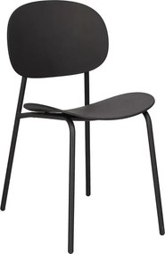 Czarne minimalistyczne krzesło T7-N53