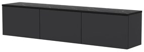 Antracytowa szafka pod TV 160x35 cm Neon – Kalune Design