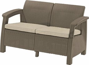 Keter sofa ogrodowa Corfu sofa 128 x 70 x 79 cm,cappuccino