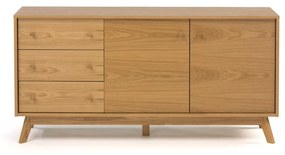 Niska komoda w dekorze dębu 149x75 cm Kensal – Woodman