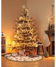 Zielony okrągły dywan ze świątecznym motywem ø 150 cm Green Christmas – Villeroy&amp;Boch
