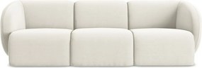 Beżowa aksamitna sofa 244 cm Lani – Makamii