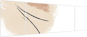 Obraz - Biała abstrakcja (170x50 cm)