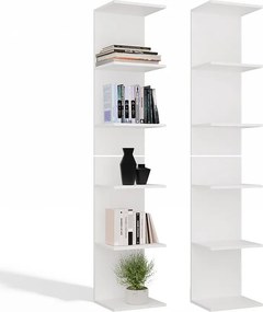 REGAŁ 6P | Biały | 35x30x180 | Nowoczesny Regał na Książki