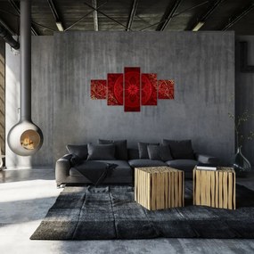 Obraz - Złote mandale (125x70 cm)