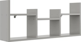 Szara Minimalistyczna Półka Na Książki L8-S52