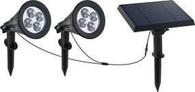 2 rodzinne reflektory solarne SPIKY 400LM z możliwością podłączenia